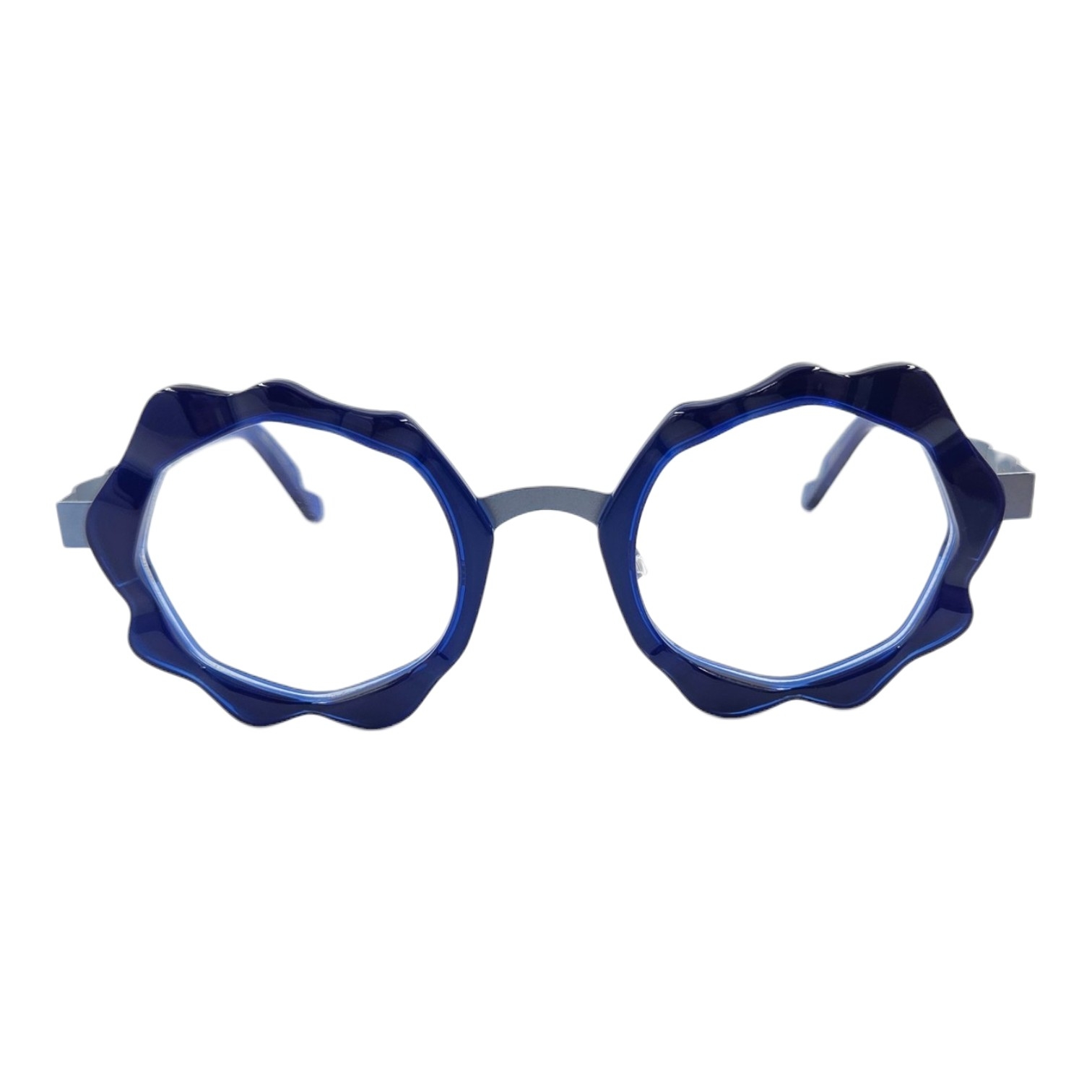 OSCAR MAMOOI URANUS AZUL gafas de graduado oscar mamooi redondo ondulado azul metal acetato tendencia optica hermo optica toscana optica gran via optica castro optica diagonal vytria