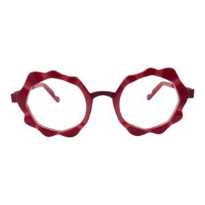gafas de graduado oscar mamooi redondo ondulado rojo metal acetato tendencia optica hermo optica toscana optica gran via optica castro optica diagonal vytria