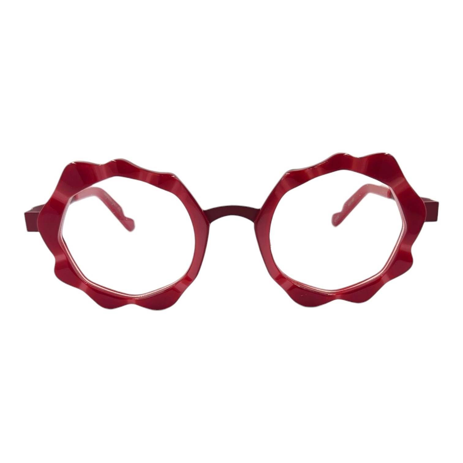 OSCAR MAMOOI URANUS ROJO 1 gafas de graduado oscar mamooi redondo ondulado rojo metal acetato tendencia optica hermo optica toscana optica gran via optica castro optica diagonal vytria